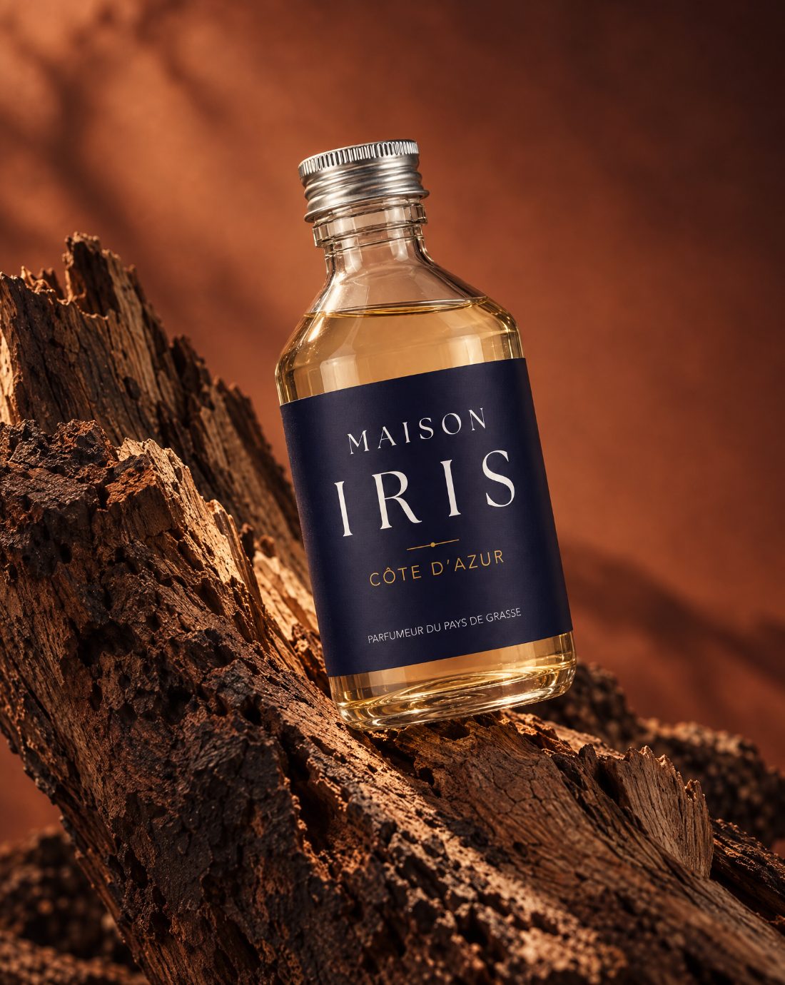 Recharge diffuseur 250 ml Maison Iris « Autour d’un feu à Biot » — Café épicé