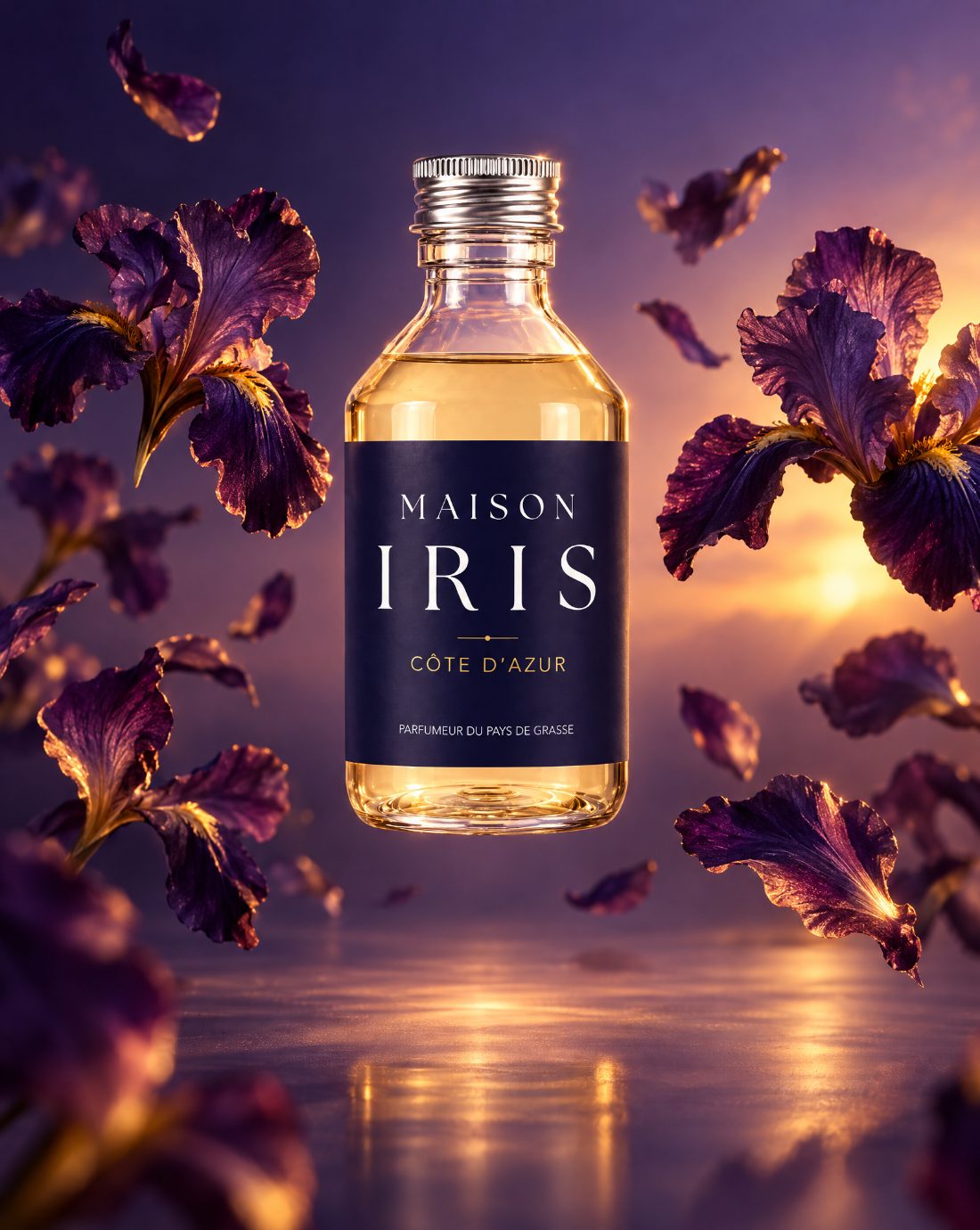 Recharge diffuseur 250 ml Maison Iris « Jardins de la Riviera » — Iris, Rose & Agrumes