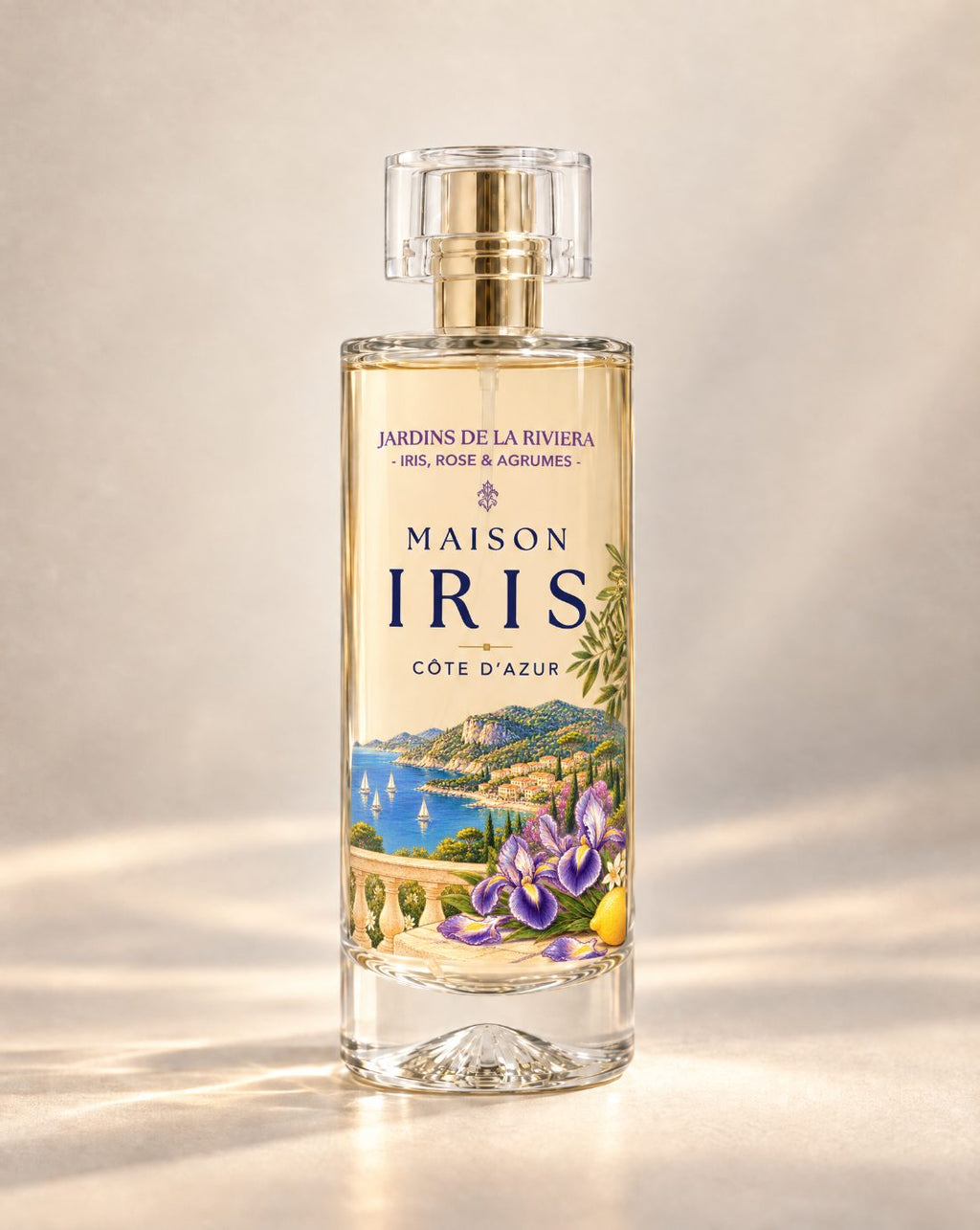 Parfum d’intérieur 100 ml Maison Iris « Jardins de la Riviera » — Iris, Rose & Agrumes