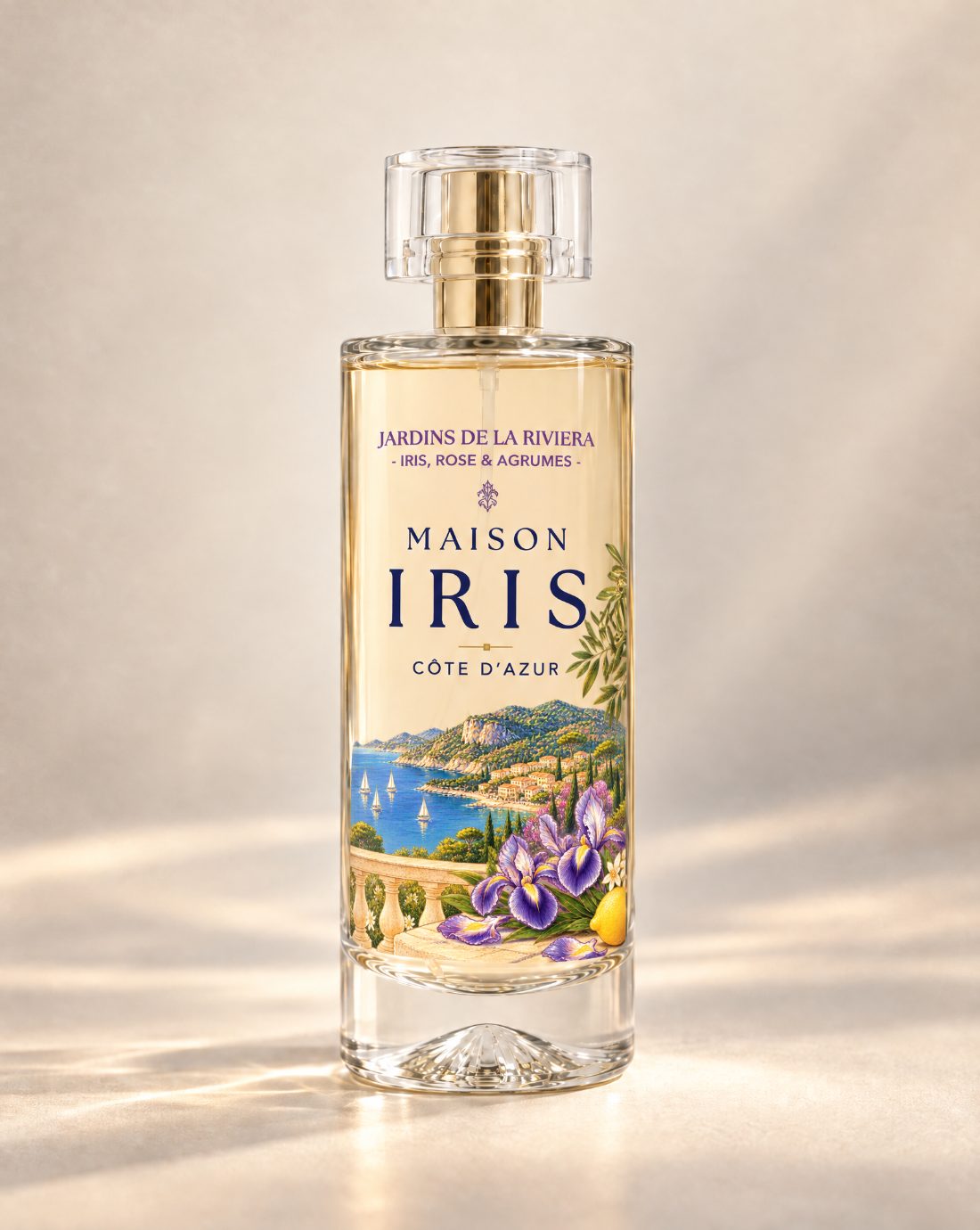Parfum d’intérieur 100 ml Maison Iris « Jardins de la Riviera » — Iris, Rose & Agrumes